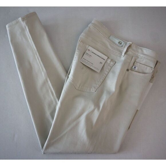 AG Adriano Goldschmied Women Sz 27 Gray/Beige Prima Crop Cigarette Leg Pants - Picture 10 of 10